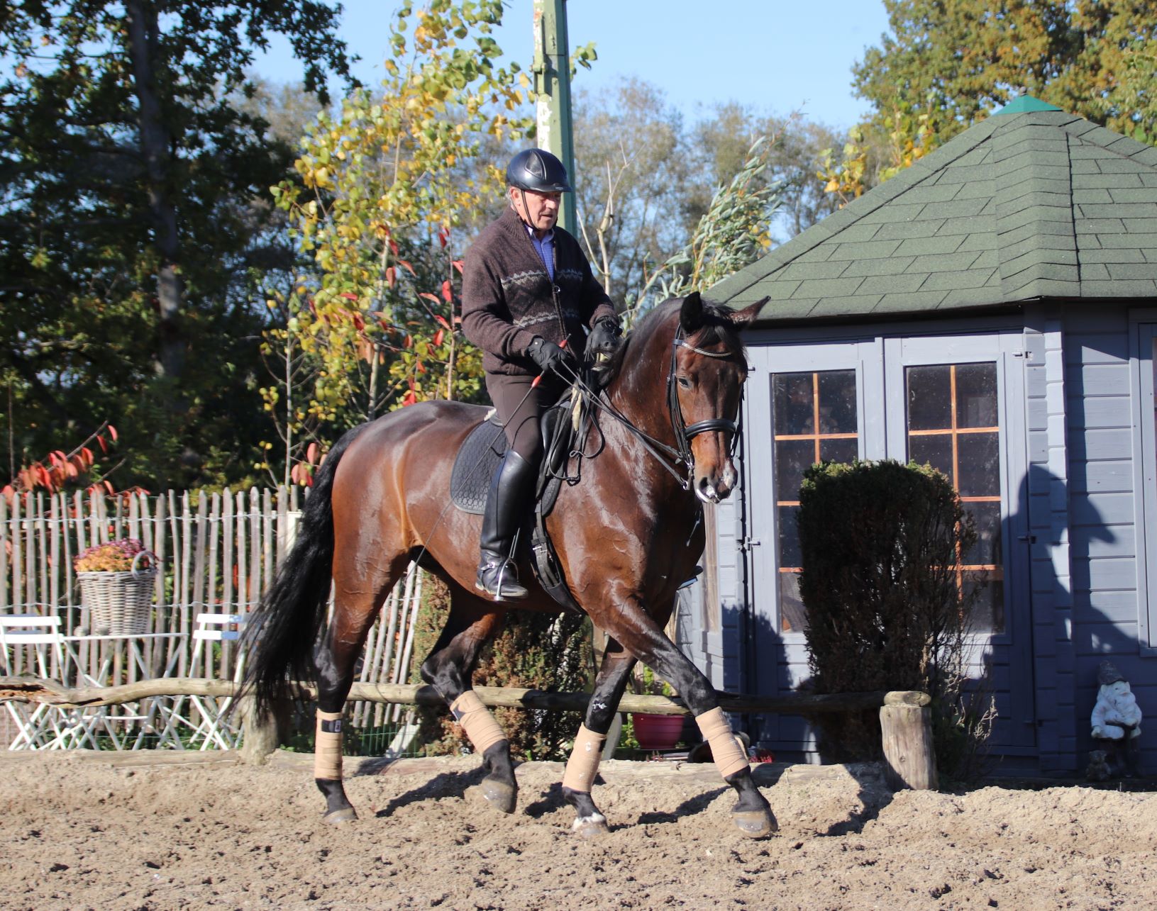 Gebruik zijgangen voor het rechtrichten van je paard